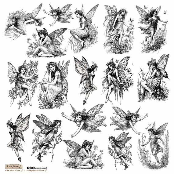 AUFKLEBER - ScrapLove - Black Fairy small 1