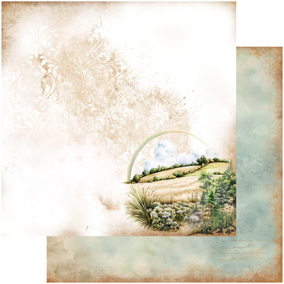 ALCHEMY OF ART Set 20x20cm Scrapbooking Papier,  In shades of blue