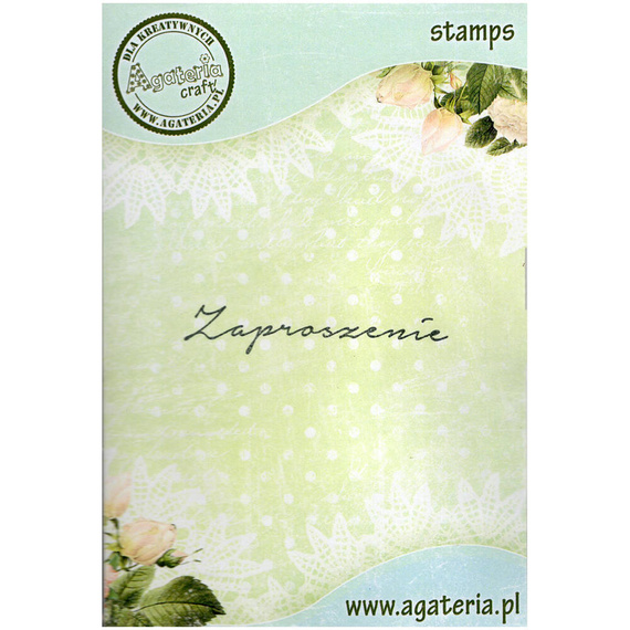 AGATERIA - Transparent Stempel Motivstempel Clear Stamp, Zaproszenie 6 - Untertitel PL