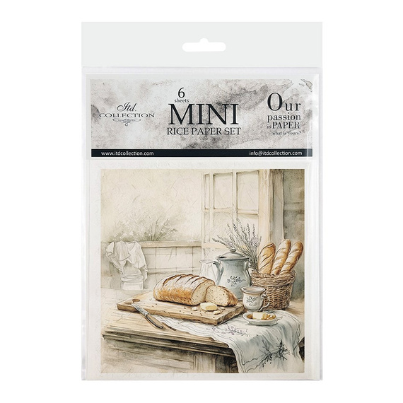 Reispapier-Set-Bastelpapier - ITD  RSM169 Lebensmittel und Kräuter