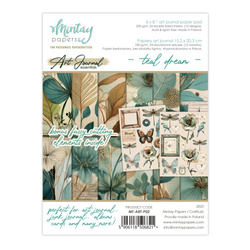 Scrapbooking-Papierblock Art Journal 15 x 20 cm - Mintay - Teal Dream