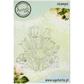 AGATERIA - Transparent Stempel Motivstempel Clear Stamp, Tulpen