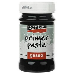 PENTART Primer Paste Gesso Grundierung Decoupage schwarz 100ml, 20762