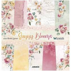 SCRAPANDME Set von 6St 30x30 doppelseitig Scrapbooking Papier - Sunny Blooms