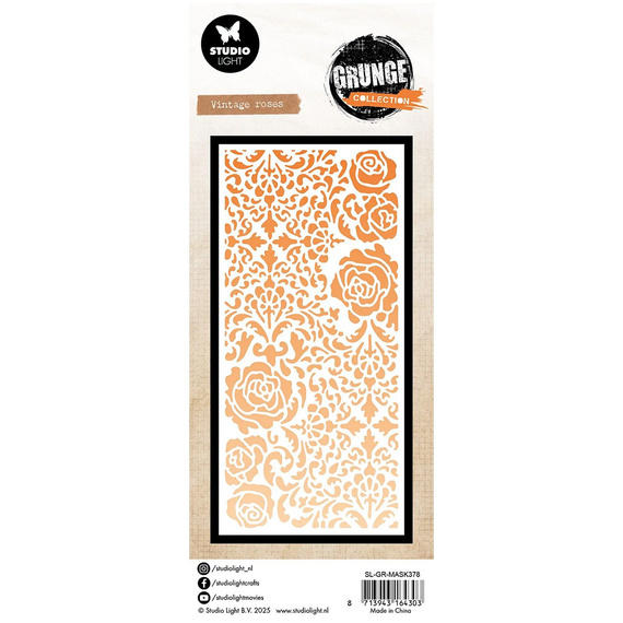 STUDIOLIGHT Mixed Media Schablone STENCIL für Decoupage Scrapbooking - Snowflake pattern