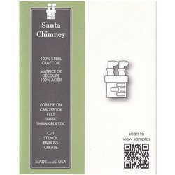 Stanzform Präge Stanzschablone Cutting Die - Poppystamps - Santa Chimney Weihnachtsmann