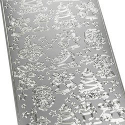 Dekorativer Aufkleber - silber