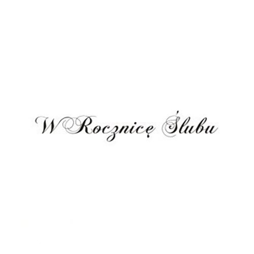 AGATERIA - Transparent Stempel Motivstempel Clear Stamp W Rocznice Ślubu - Untertitel PL