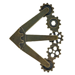 Metallverzinkte Dekoration - obere Ecke 5