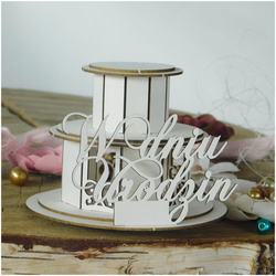 Dekorpappe Die Cut Chipboard 3d Torte, zum Geburtstag - Kreatywna Pracownia