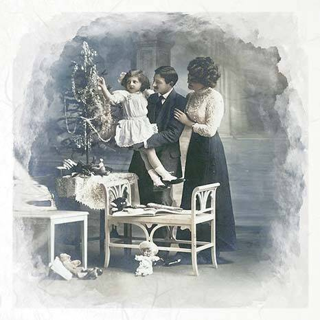 Reispapier-Set - ITD RSM085 vintage Weihnachten