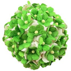 SWEETHEARTS Kleine Blumen 15mm 50Stk. Scrapbooking Maulbeerpapier, grün 