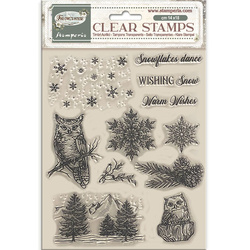 Transparenter Stempel - The Owl's House - Eulen - Stamperia