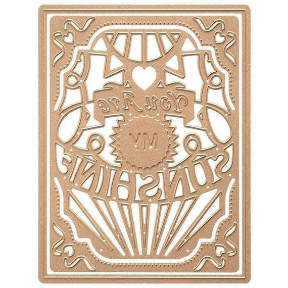 Stanzform Präge Stanzschablone Cutting Die - Spellbinders - Rahmen "Du bist mein Sonnenschein