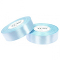 Satinband 6 mm - perlblau - 32 lfm