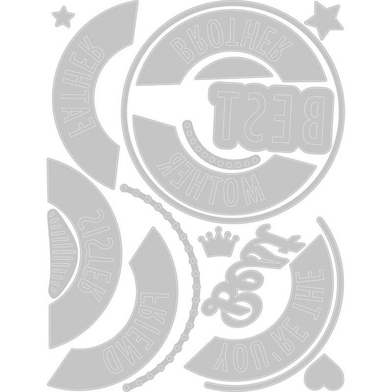 SIZZIX Stanzform Präge Stanzschablone Cutting Die, You're The Best 665187