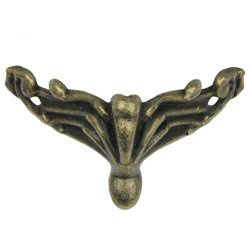 DEKPRATIVER METALLFUSS Metal-Bien für Kiste, Sarg zum Kleben - Decoupage C-002