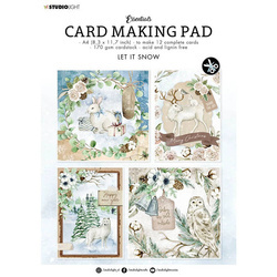STUDIO LIGHT 32Blatt A4 Papierset + Elemente Scrapbooking Papier Let it Snow