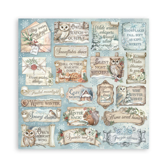 Scrapbooking Papier Set 30x30 - The Owl's House - Stamperia