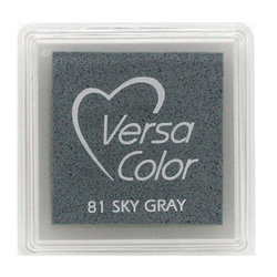 TSUKINEKO - Pigment Stempelkissen - Versa Color small 2,5 x 2,5 cm - Sky Gray