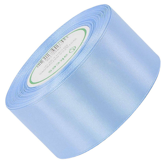 Satinband 50 mm - Hellblau - 32 Meter