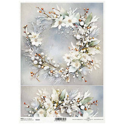 ITD Reispapier Decoupage Bastelpapier Serviettentechnik-R2329 Blumen