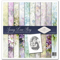 ITD Set 11 Stk 31x32cm einseitig Scrapbooking Papier 200g, Spring Love Story