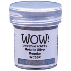 WOW! Embossing powder - Prägepulver - Metallics Silver - Metallics Silber