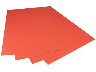 HAPPY COLOR 1Stk. A4 Karton Papier Tonpapier Tonzeichenpapier 170g, hellrot