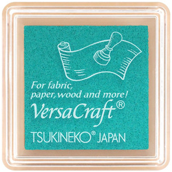 Tsukineko VersaCraft Small Pigmentstempelkissen für Stoff, Leder, Papier - Aquamarine