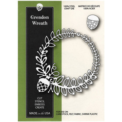 Stanzform Präge Stanzschablone Cutting Die - Poppystamps - Grendon Wreath