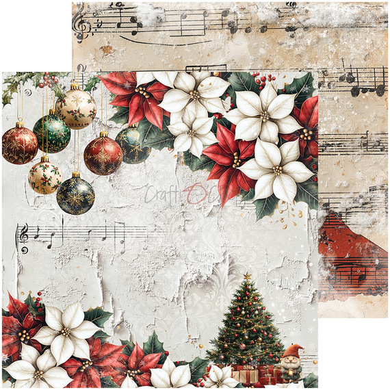Scrapbooking Papier Set 20x20 - Craft o'clock -  Oh Christmas Night mix