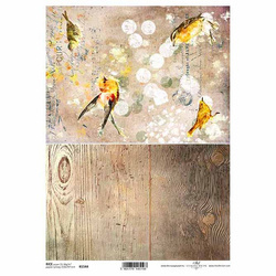 ITD Reispapier Decoupage Bastelpapier Serviettentechnik-R1544 - A4