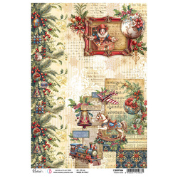 Reispapier Decoupage Bastelpapier Ciao Bella für A4-Decoupage - Celestial Moon's Blumen