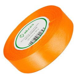 Orangefarbenes Satinband 25mm - 32mb