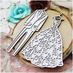 KREATYWNA PRACOWNIA Dekorpappe Die Cut Chipboard Dekoration, Anzug und Talar mit Hintergrund