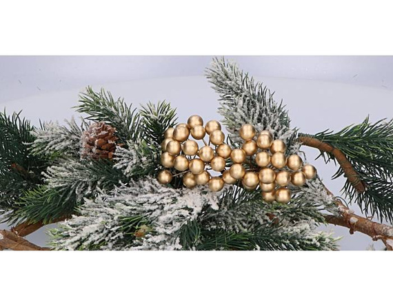 Beerenzweig - golden - 1 Zweig mit 40 Beeren