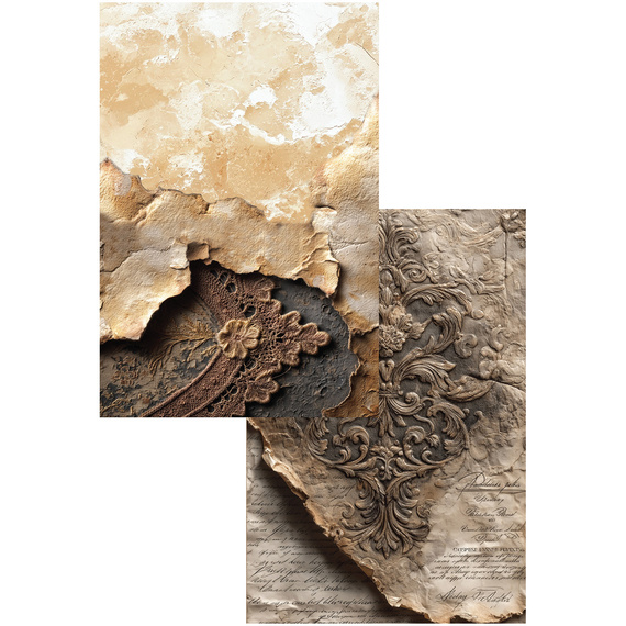 ALCHEMY OF ART Set 15x30cm Scrapbooking Papier, Magic of the Northern Lights, aurora