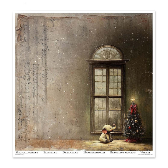 ITD COLLECTION Scrapbooking Papier Set 30x30 cm - Retro Toys