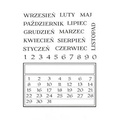 AGATERIA - Transparent Stempel Motivstempel - Calendar, Kalender