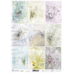 ITD Reispapier Decoupage Bastelpapier Serviettentechnik-R2220 Frühlingsblumen Miniaturen
