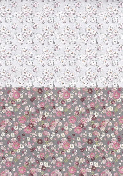 HAPPY COLOR Motivblock 15 Blatt Scrapbooking Papier 80g A4, Flowers Blumen