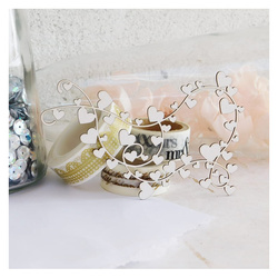 Dekorpappe Die Cut Chipboard - Ganz viel Liebe - ganz viel Herz - Kreatywna Pracownia