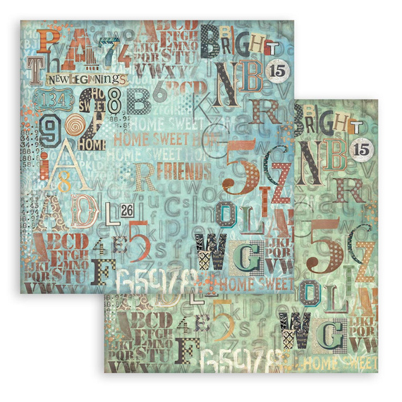 Scrapbooking Papier Set 30x30 - Furry Friends - Hintergründe - Stamperia