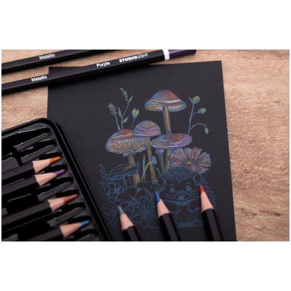 Metallic-Stifte - Metallic Pencils - Studio Light - 12 Stück
