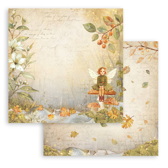 Scrapbooking Papier Set 20x20 - Whispering Woods - Stamperia