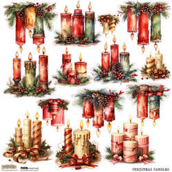 AUFKLEBER - ScrapLove - Weihnachtskerzen