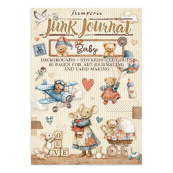 Set aus Junk Journal-Papieren, Aufklebern und Elementen - Baby - Stamperia