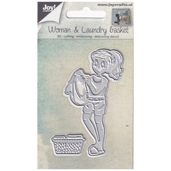 JOY!Crafts Stanzform Präge Stanzschablone Cutting Die - 6002/0674 Wäscherei, Frau