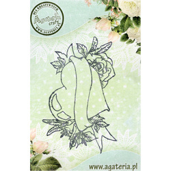 AGATERIA - Transparent Stempel Motivstempel Clear Stamp -  Heart tattoo,Herz-Tattoo 